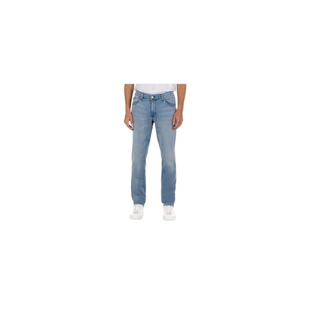 Fidelity Mens Torino Classic Straight Jeans Blue Stretch Light Wash Denim 34 New